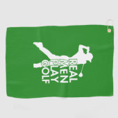 Echt Man Speel Golf Grappig Golf Thema Golfhanddoek (Horizontaal)