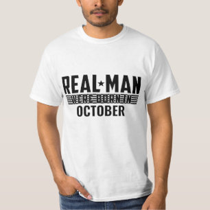 Echt Man Verjaardagscadeaus - OKTOBER T-shirt