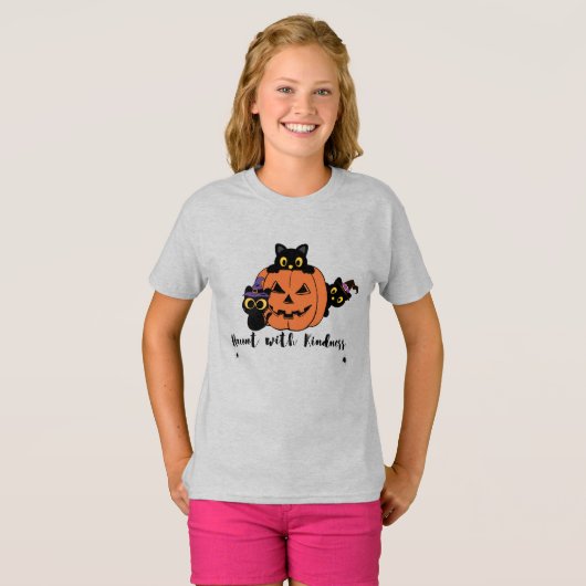 "Echt met vriendelijkheid" Halloween Kinder T-shir T-shirt (Voorkant volledig)