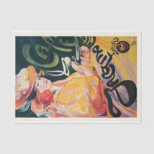 Echt (niet AI) Art Nouveau Advertentie Poster Tissuepapier