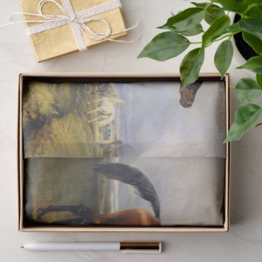 Echt (niet AI) Paardenschilderen Tissuepapier (Geschenk)