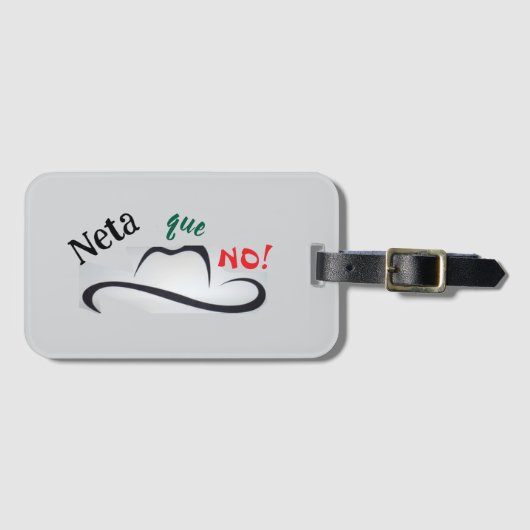 Echt niet! bagagelabel (Voorkant (horizontaal))