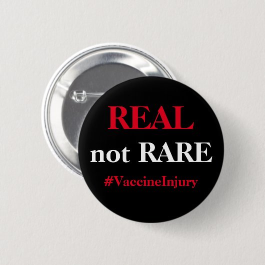 Echt niet zeldzaam ronde button 5,7 cm (Voorkant /achterkant)