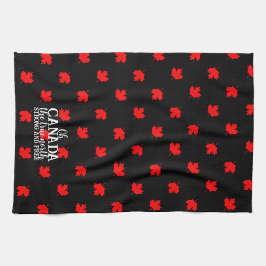 Echt Noord Sterk en Gratis Canadees Theedoek (Horizontaal)