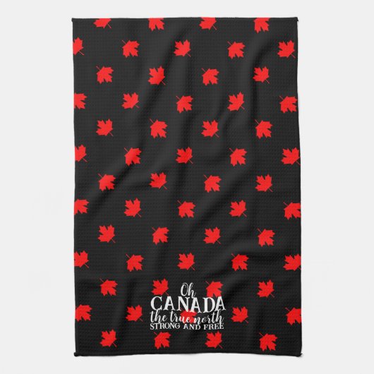 Echt Noord Sterk en Gratis Canadees Theedoek (Verticaal)