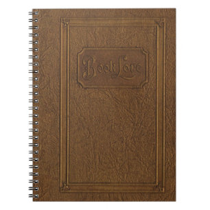 Echt : oud, versleten lederbindboek notitieboek