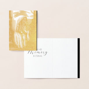 Echt oude hand Vaarwel Folie Kaarten