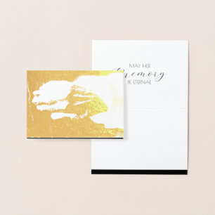 Echt oude Hand Vaarwel Foliekaart Folie Kaarten