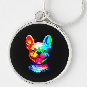 Echt Schattigee Franse Bulldog voor Franse minnaar Sleutelhanger