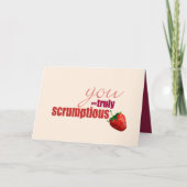 Echt Scrumptious Birthday Kaart (Voorkant)