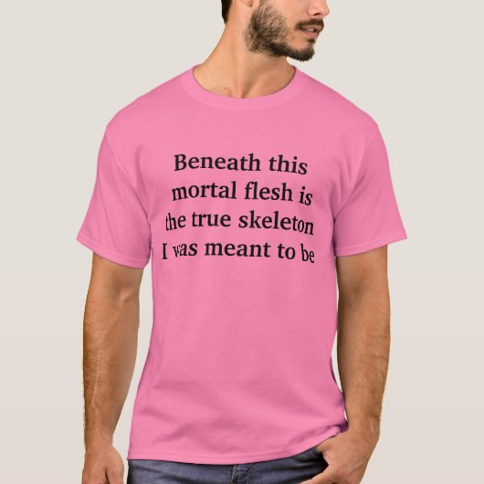 echt skelet t-shirt (Voorkant)