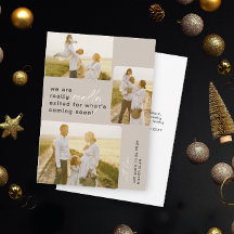 Echt verlaten Beige vakantie zwangerschap aankondi