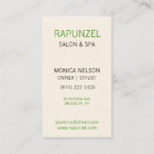 Echt  Visitekaartje meisjes (Achterkant)