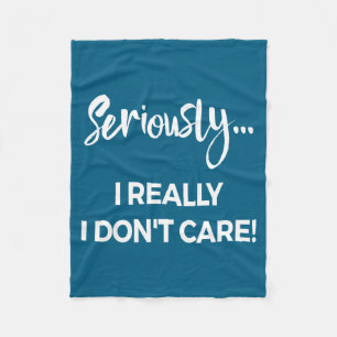 Echt Waar Ik Geef Er Geen Zak Om T-shirt Heren Ang Fleece Deken