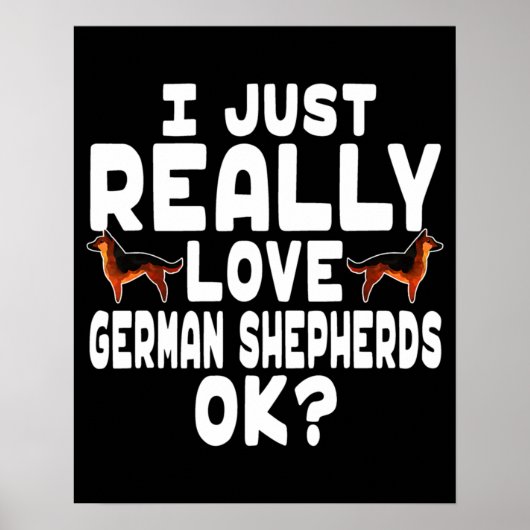 Echt waar van de Duitse herder Poster (Voorkant)