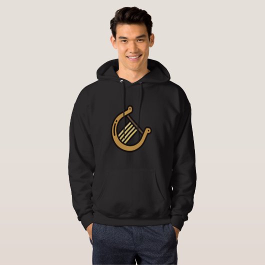 Echt zoals Lyre snaarinstrument 1 Hoodie (Voorkant volledig)