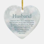 Echtband Definition Merry kerstFeestdagen Keramisch Ornament (Voorkant)