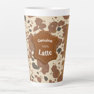 Echte 100% Latte-mok | Cowhide-koffie-esthetiek Latte Mok