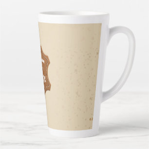 Echte 100% Latte Neutrale Patroon Mok