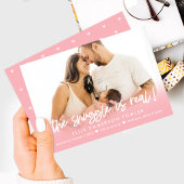 Echte aankondiging van geboorte van Baby in 'Singl