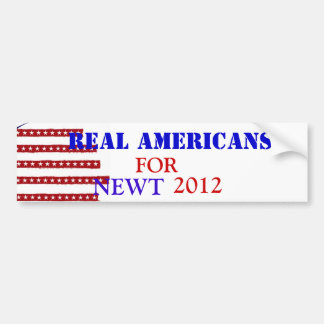 ECHTE AMERIKANEN VOOR NIEUWT 2012 BUMPERSTICKER