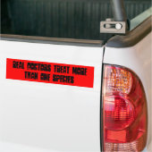Echte artsen bumpersticker (Op Truck)