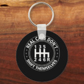 Echte auto's schuiven zichzelf niet handmatig in sleutelhanger (Voorkant)