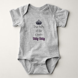 Echte Baby van de kroon Dilly Dilly Romper