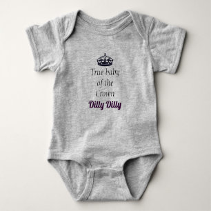 Echte Baby van de kroon Dilly Dilly Romper