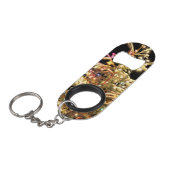 Echte boom Echte sneeuw Echte Kerstmis! Mini Flessenopener (Voorkant Gekanteld)