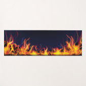 Echte brand op zwarte achtergrond yogamat (Voorkant (horizontaal))