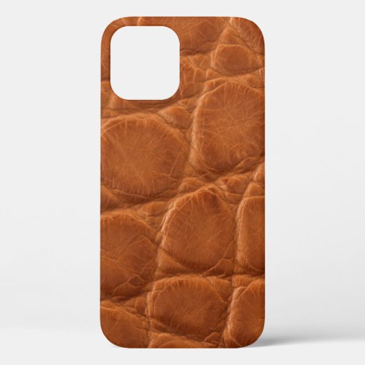 Echte bruine bruine elledertextuur Case-Mate iPhone case (Achterkant)