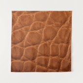 Echte bruine bruine elledertextuur wandkleed (Voorkant)