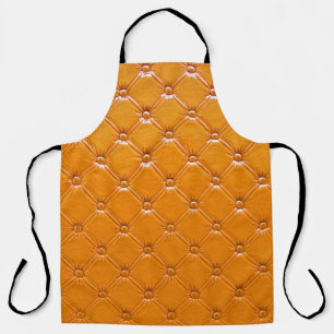 Echte bruine lederbekleding. schort