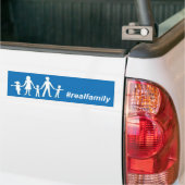 Echte Bumpersticker van de Vlag van de Familie, Re (Op Truck)