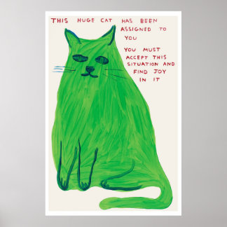 Echte David Shrigley-poster Poster