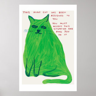 Echte David Shrigley-poster Poster