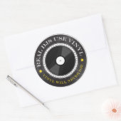 Echte DJ's Gebruik Vinyl Ronde Sticker (Envelop)