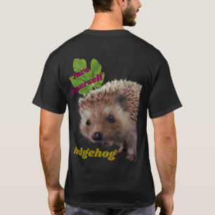 Echte egel op een T-shirt