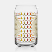 Echte eikenbladeren en Herfst van eikenbomen Blikvorm Glas (Rechts)