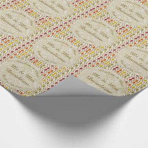 Echte eikenbladeren en Herfst van eikenbomen Cadeaupapier