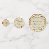 Echte eikenbladeren en Herfst van eikenbomen Confetti (Achterkanten)