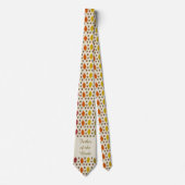 Echte eikenbladeren en Herfst van eikenbomen Stropdas (Voorkant)