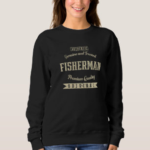 Echte en vertrouwde visser Funny Fishing Humor Trui