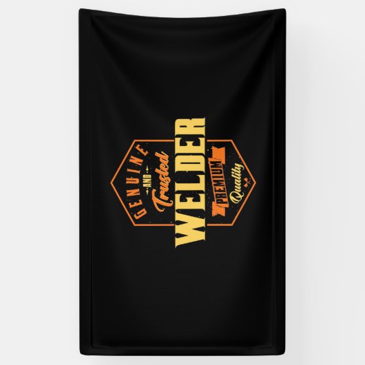 Echte en vertrouwde Welder Spandoek (Verticaal)