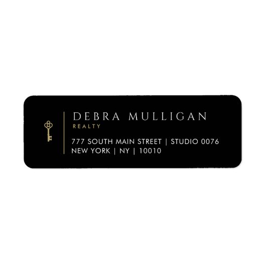 Echte Estate Agent Return Address Labels (Voorkant)