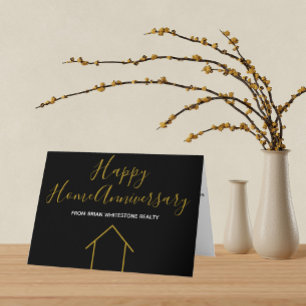 Echte Estate Happy Home Jubileum - Aangepast Kaart