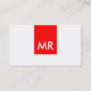 Echte exclusieve monogram Rood wit speciaal Visitekaartje