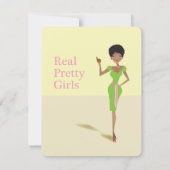 Echte feestdagen voor meisjes kaart (Achterkant)