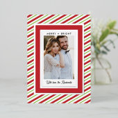 Echte Folie Aangepaste Tekst Kerst Vakantie Fotoka Folie Feestdagenkaart (Staand Voorkant)